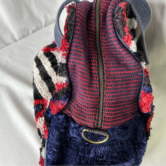 Love Binetti Joan Jett Striped Tote Bag, Missing Shoulder Strap & Zipper Pull - Picture 6 of 8